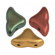 Les perles par Puca® Hélios kralen Yellow gold metallic iris 00030/01620